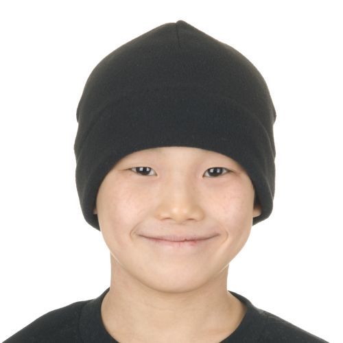 Kis Polartec Classic 200 Fleece Cold Weather Beanie-Made in Canada-Black