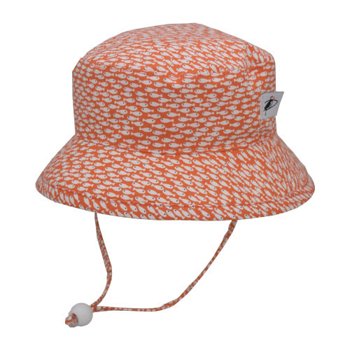 kids sun protection camp hat by Puffin Gear SALE-fish