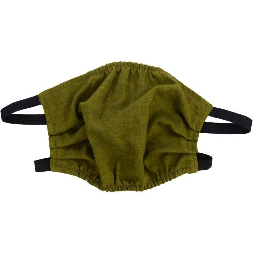 Puffin Gear Child 3 Layer Reusable Washable Mask with Spunbond Polypropylene Non Woven Filter Layer-Made in Canada-Olive