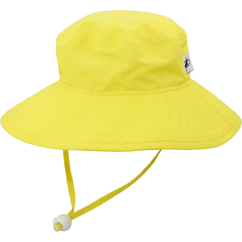UPF50+ Wide Brim Kids Hat-Quick Dry Solar  Nylon-Made in Canada-Sunshine Yellow
