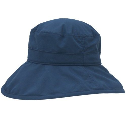 Puffin Gear Solar Nylon Wide Brim Afternoon Hat with UPFF50 Sun Protection-made in Canada-Navy