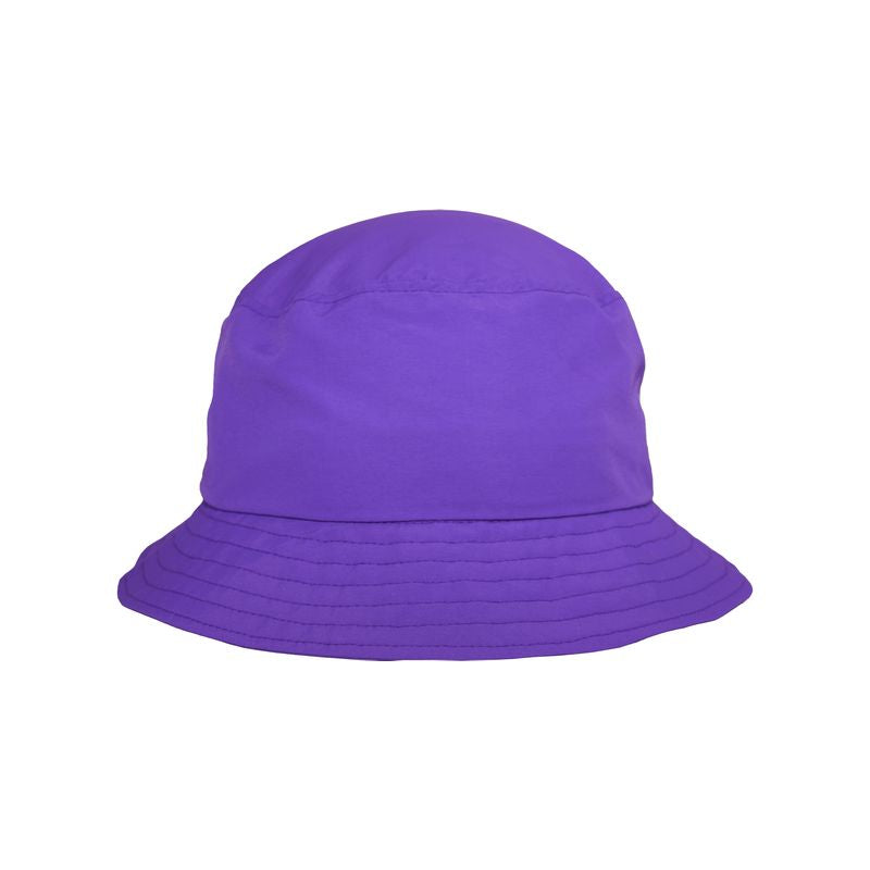 Best little bucket hat in quick dry solar nylon-rated UPF50+ it blocks 98% UVA and UVB radiation-Made by Puffin Gear in Canada-Perfect for a beach volleyball  game or just hanging out with friends.-Purple