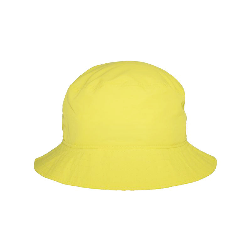 Solar Nylon Bucket Hat with 2 inch brim-rated UPF50+ excellent sun protection-quick dry-beach party hat-sunshine yellow-Made in canada by Puffin Gear