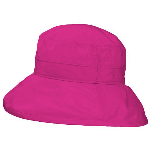 Puffin Gear Solar Nylon Wide Brim Afternoon Hat with UPFF50 Sun Protection-made in Canada-Azalea