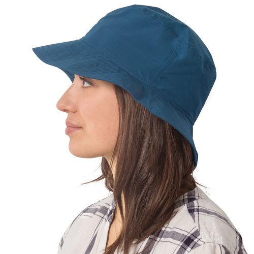 Solar Nylon Crusher Hat Rated UPF50+ Sun Protection-Blocks 98% Harmful UVA and UVB radiation.  Quick Dry-Great for hiking, days at beach or  travelling-Made in Canada by Puffin Gear-Navy