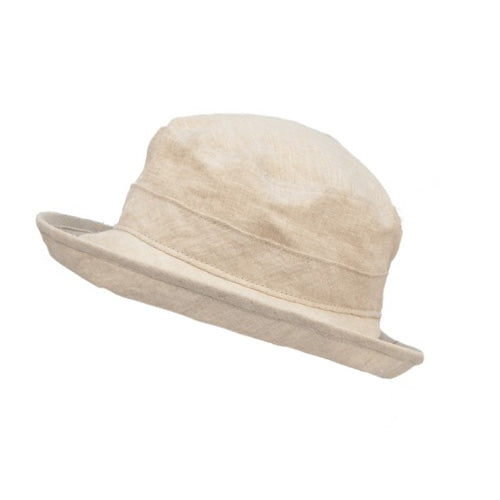 Sun Protection Bowler Hat - Summer Breeze Linen