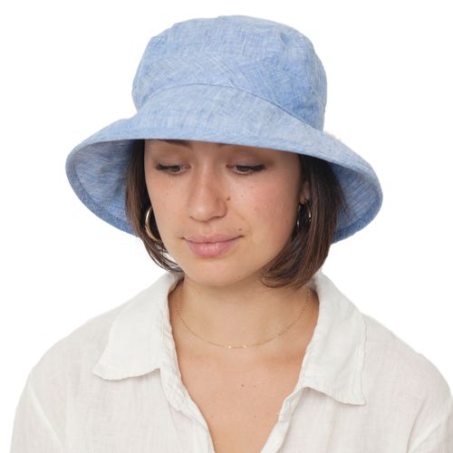 Puffin Gear Linen Chambray Bowler Hat-UPF50 Sun Protection-Made in Canada
