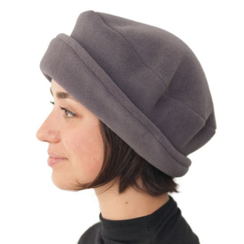 Puffin Gear Ladies Polartec Fleece Rolled Brim Hat-Made in Canada