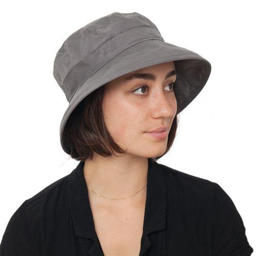 Puffin Gear Summer Breeze Linen Bowler Hat-UPF50 Sun Protection-Made in Canada-Slate Grey