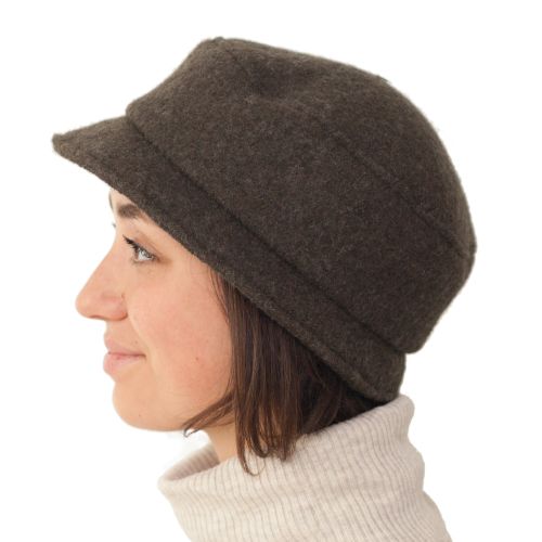 Puffin Gear Tilburg Boiled Wool Stroll Pillbox Hat - Made in Canada - Forest Green