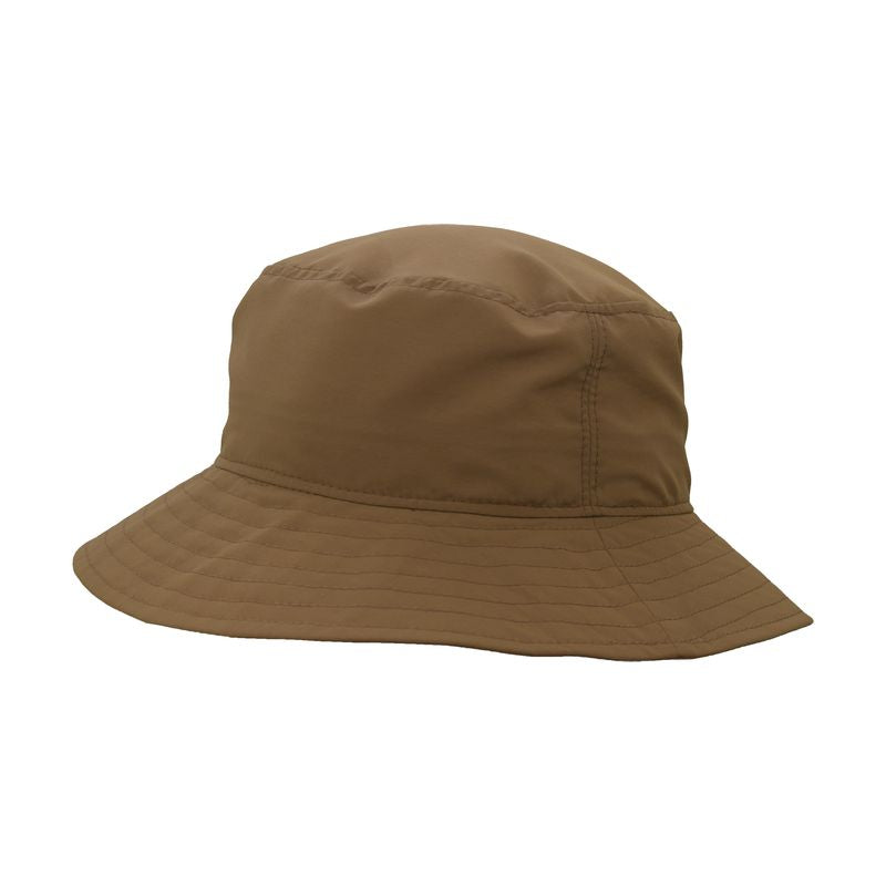 Solar Nylon Crusher Hat Rated UPF50+ Sun Protection-Blocks 98% Harmful UVA and UVB radiation.  Quick Dry-Great for hiking, days at beach or  travelling-Made in Canada by Puffin Gear-Coyote Brown