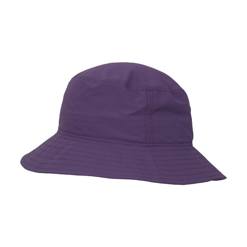 Solar Nylon Crusher Hat Rated UPF50+ Sun Protection-Blocks 98% Harmful UVA and UVB radiation.  Quick Dry-Great for hiking, days at beach or  travelling-Made in Canada by Puffin Gear-Purple