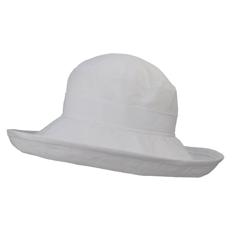 Solar Nylon Wide Brim Sun Protection Hat-Rated UPF50+, Light Weight, Quick Dry-Made in Canada by Puffin Gear-Pebble Grey