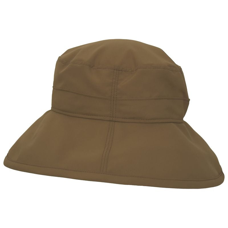 Puffin Gear Solar Nylon Wide Brim Afternoon Hat with UPFF50 Sun Protection-made in Canada-Coyote