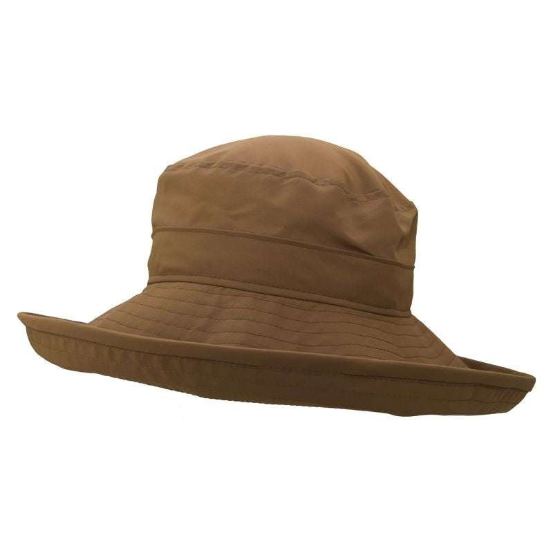 Solar Nylon Wide Brim Sun Protection Hat-Rated UPF50+, Light Weight, Quick Dry-Made in Canada by Puffin Gear-Coyote Brown