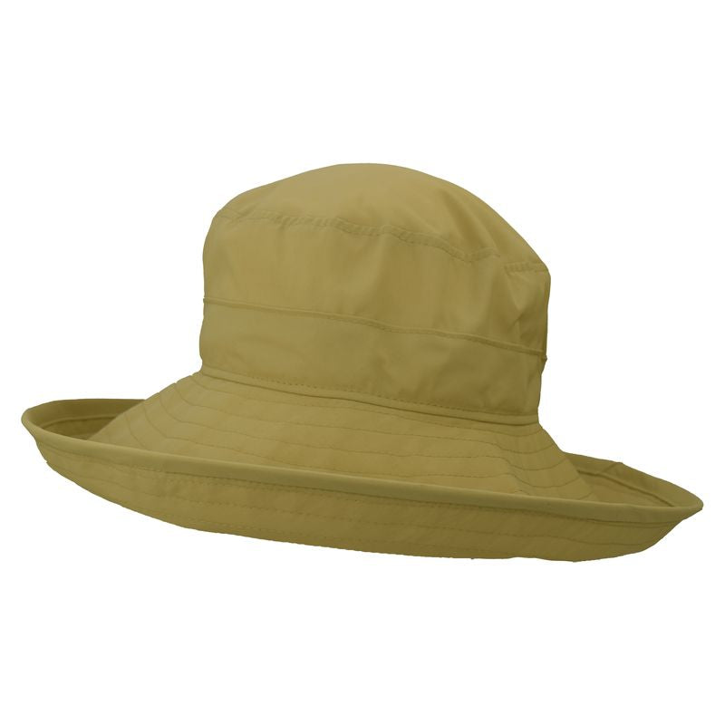Puffin Gear&#39;s 4.5 inch wide brim classic hat in light weight solar nylon that dries quick and provides upf50+ excellent sun protection. made in canada by puffin gear - wheat