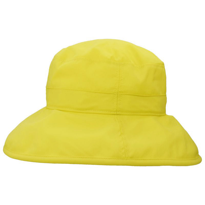 Puffin Gear Solar Nylon Wide Brim Afternoon Hat with UPFF50 Sun Protection-made in Canada-Sunshine Yellow