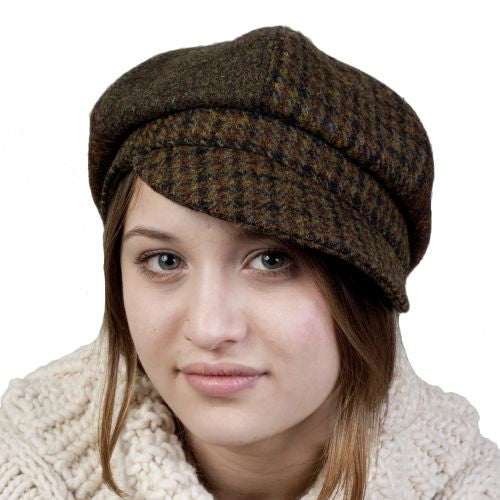 Puffin Gear Harris Tweed Country Boy Cap - Made in Canada-Moor Check/Moss Heather/Copper Heather
