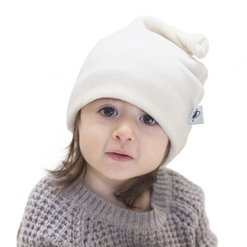Puffin Gear Polartec Classic 100 Series Fleece Infant Sprite Hat-Made in Canada-Winter White